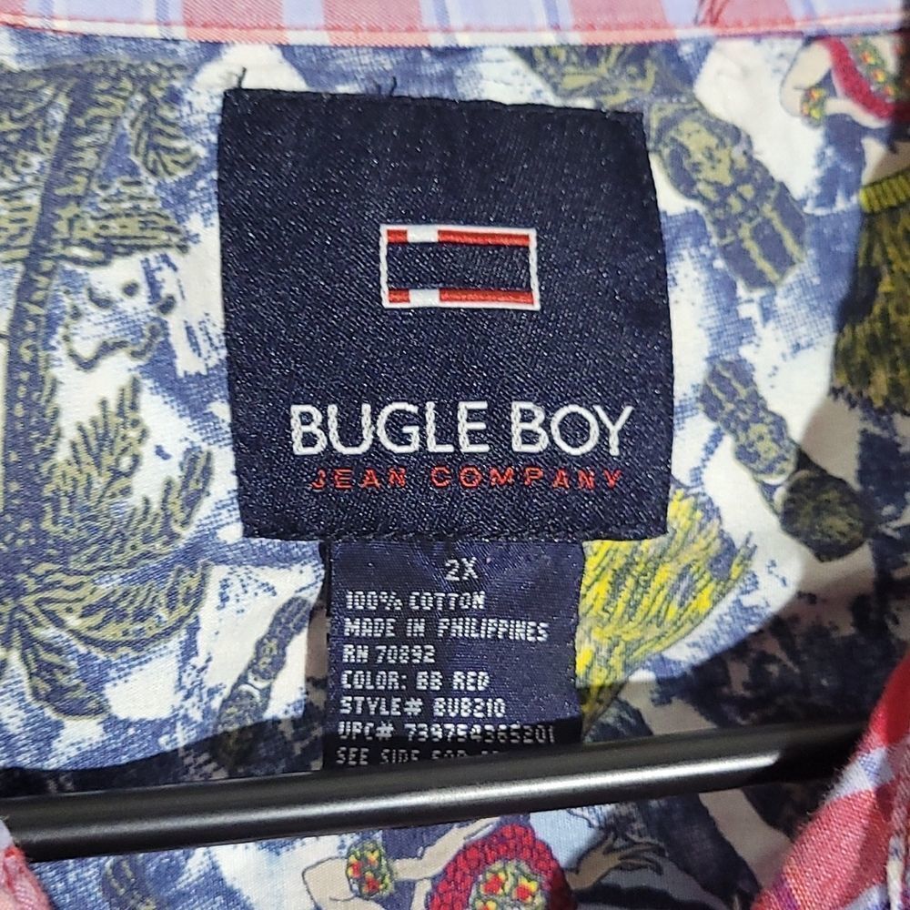 Bugle Boy Men's Short-Sleeve Button-up Shirt - SIZE XXL - Picture 6 of 8